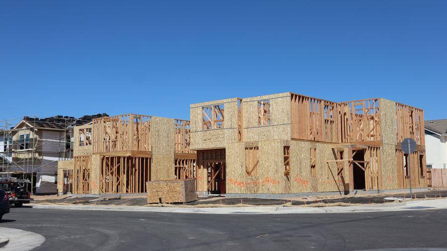 Home framing during a general contracting project